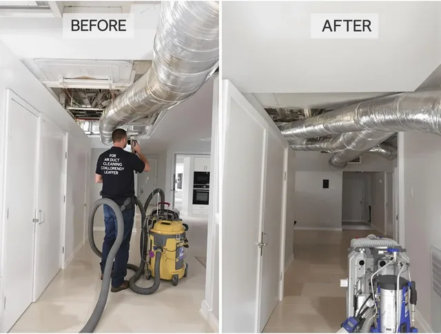 Lakeville Air Duct Cleaning professional performing thorough air duct cleaning in Lakeville