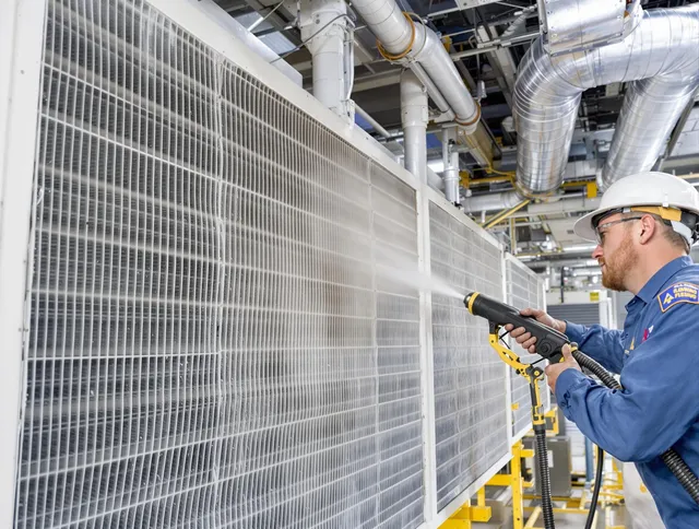 Professional commercial coil cleaning by Lakeville Air Duct Cleaning in Lakeville