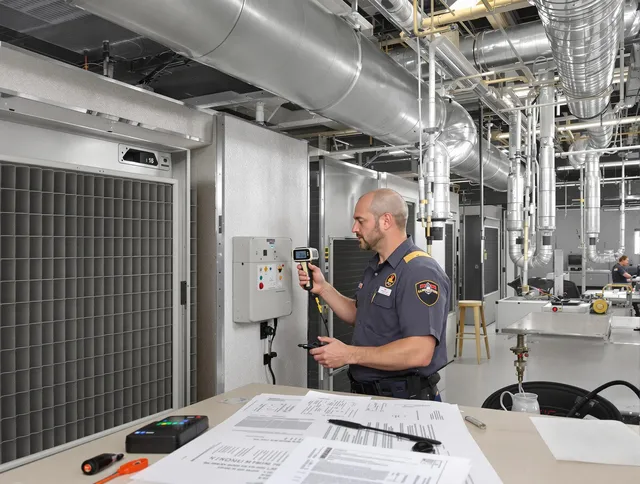 Professional filter system inspection by Lakeville Air Duct Cleaning in Lakeville