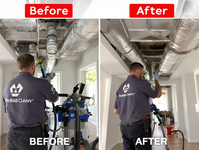 Lakeville Air Duct Cleaning expert performing thorough residential duct cleaning in a Lakeville home